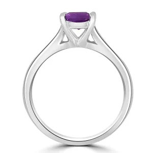 Jack Murphy Jewellers Jmj Gemstone Jewellery | Jmj Diamond Set Jewellery | Platinum Princess Amethyst Diamond Channel Set Band