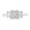 Jack Murphy Jewellers Natural Three-Stone Diamond Rings | Platinum Radiant Cut Diamond Three Stone, 2.01ct