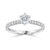 Jack Murphy Jewellers Natural Solitaire Diamond Rings | Platinum Round Brilliant Solitaire, Six Claw Diamond Ring 0.51ct