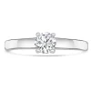 Jack Murphy Jewellers Natural Solitaire Diamond Rings | Platinum Round Brilliant Solitaire Diamond Ring, 0.33ct