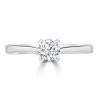 Jack Murphy Jewellers Natural Solitaire Diamond Rings | Platinum Round Brilliant Solitaire Diamond Ring 0.30ct