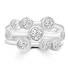 Jack Murphy Jewellers Jmj Diamond Set Jewellery | Jmj Gold Jewellery | Platinum Three Row Bubble Diamond Ring, 1.00ct