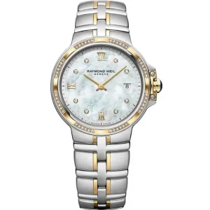 Raymond Weil Ladies Raymond Weil Watches | 30mm Parsifal Two toned Mother of Pearl Diamond Watch