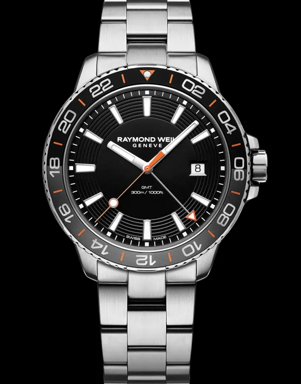 Raymond Weil Mens Raymond Weil Watches | 43mm Tango 300 Black Grey Diver Men's Watch