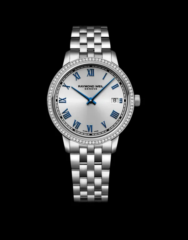 Raymond Weil Ladies Raymond Weil Watches | 34mm Toccata Diamond Rim Mother of Pearl Watch, 0.24ct