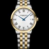 Raymond Weil Mens Raymond Weil Watches | 39mm Toccata Two Tone White Date Dial Stainless Steel Watch