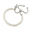 Jack Murphy Jewellers Childrens Jewellery | Jmj Sterling Silver Jewellery | Rhodium Plated Silver Children's Pearl & Chalice Adjustable Bracelet