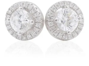 Jack Murphy Jewellers Jmj Sterling Silver Jewellery | All Jmj & Branded Fashion Jewellery | Sterling Silver Brilliant Round & Halo CZ Stud Earrings