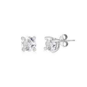 Jack Murphy Jewellers Childrens Jewellery | Jmj Sterling Silver Jewellery | Sterling Silver Brilliant Round CZ Stud Earrings