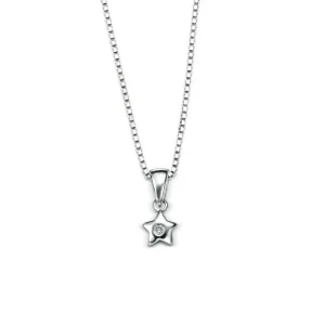 Jack Murphy Jewellers Childrens Jewellery | Jmj Sterling Silver Jewellery | Sterling Silver Children's Diamond Star Necklace
