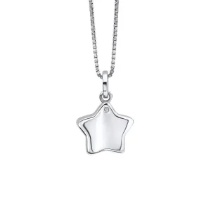 Jack Murphy Jewellers Childrens Jewellery | Jmj Diamond Set Jewellery | Sterling Silver Children's Diamond Star Locket Necklace