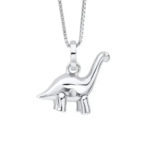 Jack Murphy Jewellers Childrens Jewellery | Jmj Sterling Silver Jewellery | Sterling Silver Children's Diamond Dinosaur Necklace