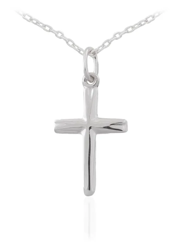 Jack Murphy Jewellers Childrens Jewellery | Jmj Sterling Silver Jewellery | Sterling Silver Children's Polished Cross Necklace