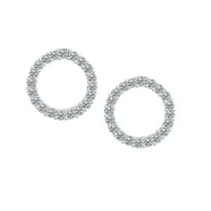 Jack Murphy Jewellers Jmj Sterling Silver Jewellery | Sterling Silver Circle of Life CZ Stud Earrings