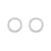Jack Murphy Jewellers Jmj Sterling Silver Jewellery | Sterling Silver Circle of Life Channel Set CZ Stud Earrings