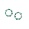 Jack Murphy Jewellers Jmj Gemstone Jewellery | Jmj Sterling Silver Jewellery | Sterling Silver Circle of Life CZ & Emerald Stud Earrings