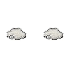 Jack Murphy Jewellers Childrens Jewellery | Jmj Sterling Silver Jewellery | Sterling Silver Cloud Diamond Stud Earrings
