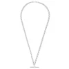 Jack Murphy Jewellers All Jmj & Branded Fashion Jewellery | Jmj Sterling Silver Jewellery | Sterling Silver Contemporary T-Bar Curb Necklace
