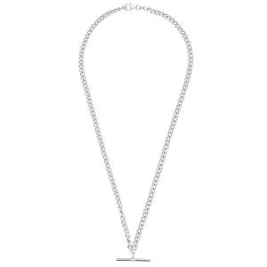 Jack Murphy Jewellers All Jmj & Branded Fashion Jewellery | Jmj Sterling Silver Jewellery | Sterling Silver Contemporary T-Bar Curb Necklace