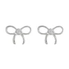 Jack Murphy Jewellers Childrens Jewellery | Jmj Sterling Silver Jewellery | Sterling Silver Cute Small Open CZ Bow Stud Earrings