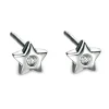 Jack Murphy Jewellers Childrens Jewellery | Jmj Diamond Set Jewellery | Sterling Silver Cute Star & Diamond Stud Earrings