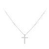 Jack Murphy Jewellers Childrens Jewellery | Sterling Silver CZ Claw Set Cross Necklace