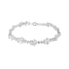 Jack Murphy Jewellers Bridal Jewellery | Jmj Sterling Silver Jewellery | Sterling Silver CZ Flower Link Bracelet