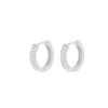 Jack Murphy Jewellers Jmj Sterling Silver Jewellery | Sterling Silver CZ Pavé Set Creole Hoop Earrings