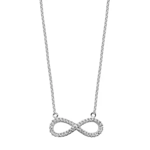 Jack Murphy Jewellers Jmj Sterling Silver Jewellery | Sterling Silver CZ Set Infinity Necklace