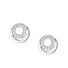 Jack Murphy Jewellers Jmj Sterling Silver Jewellery | Sterling Silver Double Circle CZ Stud Earrings