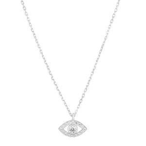 Jack Murphy Jewellers Jmj Gemstone Jewellery | Sterling Silver Evil Eye CZ Necklace