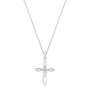 Jack Murphy Jewellers Childrens Jewellery | Sterling Silver Fancy Cross and Chain Necklace