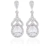Jack Murphy Jewellers All Jmj & Branded Fashion Jewellery | Jmj Sterling Silver Jewellery | Sterling Silver Fancy Pear Drop Stud CZ Earrings