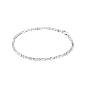 Jack Murphy Jewellers Jmj Sterling Silver Jewellery | Sterling Silver Fine 2mm Tennis CZ Bracelet