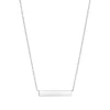 Jack Murphy Jewellers Jmj Sterling Silver Jewellery | Sterling Silver Flat Horizontal Bar Necklace
