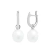 Jack Murphy Jewellers Jmj Sterling Silver Jewellery | Sterling Silver Freshwater Pearl Hoop Earrings
