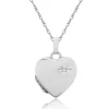 Jack Murphy Jewellers All Jmj & Branded Fashion Jewellery | Jmj Diamond Set Jewellery | Sterling Silver Heart & Diamond Set Locket Necklace