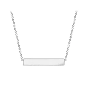 Jack Murphy Jewellers Jmj Sterling Silver Jewellery | Sterling Silver Horizontal Personalising Necklace