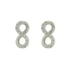 Jack Murphy Jewellers Childrens Jewellery | Jmj Sterling Silver Jewellery | Sterling Silver Infinity Half CZ Set Stud Earrings