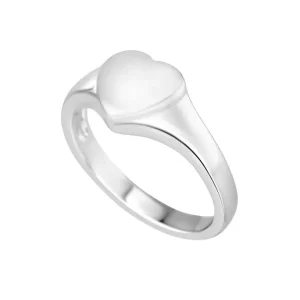 Jack Murphy Jewellers Childrens Jewellery | Jmj Sterling Silver Jewellery | Sterling Silver Light Heart Signet Ring