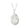 Jack Murphy Jewellers Childrens Jewellery | Jmj Sterling Silver Jewellery | Sterling Silver Miraculous Medal Diamond Cut Pendant Necklace
