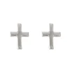 Jack Murphy Jewellers Childrens Jewellery | Jmj Sterling Silver Jewellery | Sterling Silver 5mm Delicate Cross Earrings