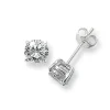 Jack Murphy Jewellers Childrens Jewellery | Jmj Sterling Silver Jewellery | Sterling Silver 6mm Round Solitaire CZ Stud Earrings