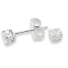 Jack Murphy Jewellers Childrens Jewellery | Jmj Sterling Silver Jewellery | Sterling Silver 4mm Round Solitaire Style CZ Stud Earrings