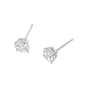 Jack Murphy Jewellers Childrens Jewellery | Jmj Sterling Silver Jewellery | Sterling Silver 4mm Round Solitaire CZ Stud Earrings