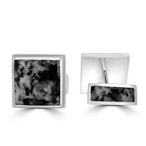 Jack Murphy Jewellers Jmj Cufflinks | Jmj Sterling Silver Jewellery | Sterling Silver Mourne Granite Classical Cufflink