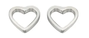 Jack Murphy Jewellers Childrens Jewellery | Jmj Sterling Silver Jewellery | Sterling Silver Open Heart Stud Earrings