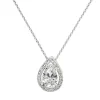 Jack Murphy Jewellers All Jmj & Branded Fashion Jewellery | Sterling Silver Pear & Halo CZ Necklace