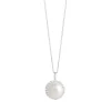 Jack Murphy Jewellers Bridal Jewellery | Jmj Sterling Silver Jewellery | Sterling Silver Pearl & CZ Halo Necklace