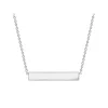Jack Murphy Jewellers Jmj Sterling Silver Jewellery | Sterling Silver Personalising Horizontal Plate Necklace